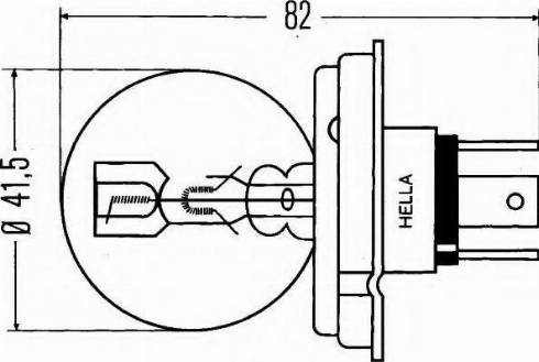 HELLA 8GJ 002 088-481 - Kvēlspuldze, Pamatlukturis adetalas.lv