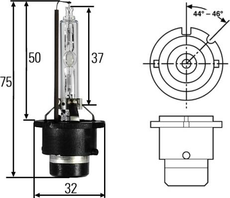 HELLA 8GS 007 949-101 - Kvēlspuldze, Pamatlukturis adetalas.lv