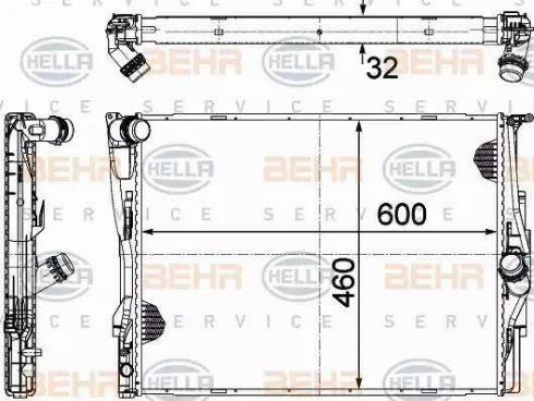 HELLA 8MK 376 754-044 - Radiators, Motora dzesēšanas sistēma adetalas.lv