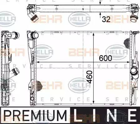 HELLA 8MK 376 754-061 - Radiators, Motora dzesēšanas sistēma adetalas.lv