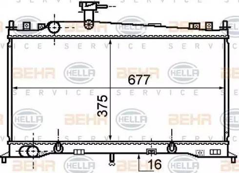 HELLA 8MK 376 750-271 - Radiators, Motora dzesēšanas sistēma adetalas.lv