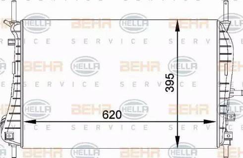 HELLA 8MK 376 764-231 - Radiators, Motora dzesēšanas sistēma adetalas.lv