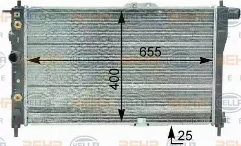 HELLA 8MK 376 762-531 - Radiators, Motora dzesēšanas sistēma adetalas.lv