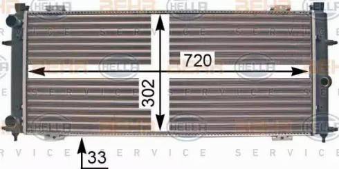 HELLA 8MK 376 707-301 - Radiators, Motora dzesēšanas sistēma adetalas.lv