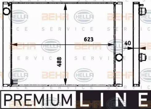 HELLA 8MK 376 719-151 - Radiators, Motora dzesēšanas sistēma adetalas.lv