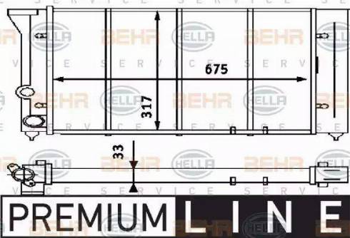 HELLA 8MK 376 714-561 - Radiators, Motora dzesēšanas sistēma adetalas.lv