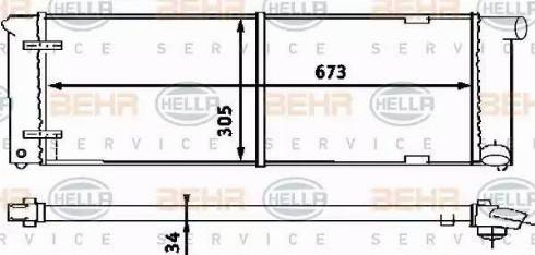 HELLA 8MK 376 714-641 - Radiators, Motora dzesēšanas sistēma adetalas.lv