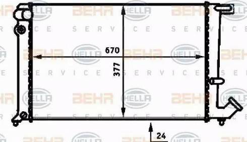 HELLA 8MK 376 716-591 - Radiators, Motora dzesēšanas sistēma adetalas.lv