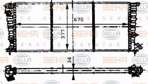 HELLA 8MK 376 716-521 - Radiators, Motora dzesēšanas sistēma adetalas.lv