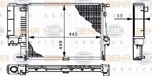 HELLA 8MK 376 711-084 - Radiators, Motora dzesēšanas sistēma adetalas.lv