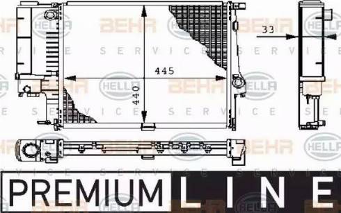 HELLA 8MK 376 711-081 - Radiators, Motora dzesēšanas sistēma adetalas.lv