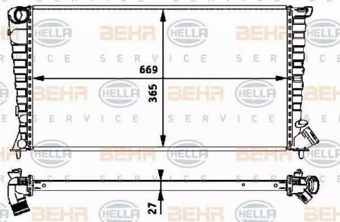 HELLA 8MK 376 717-601 - Radiators, Motora dzesēšanas sistēma adetalas.lv