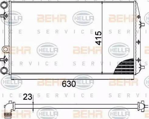 HELLA 8MK 376 717-704 - Radiators, Motora dzesēšanas sistēma adetalas.lv