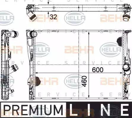 HELLA 8MK 376 782-071 - Radiators, Motora dzesēšanas sistēma adetalas.lv