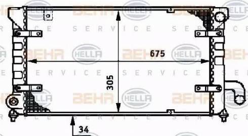 HELLA 8MK 376 720-451 - Radiators, Motora dzesēšanas sistēma adetalas.lv