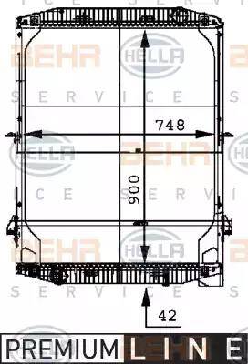 HELLA 8MK 376 721-581 - Radiators, Motora dzesēšanas sistēma adetalas.lv