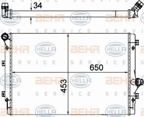 HELLA 8MK 376 774-045 - Radiators, Motora dzesēšanas sistēma adetalas.lv