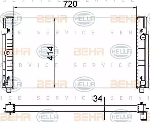 HELLA 8MK 376 773-774 - Radiators, Motora dzesēšanas sistēma adetalas.lv