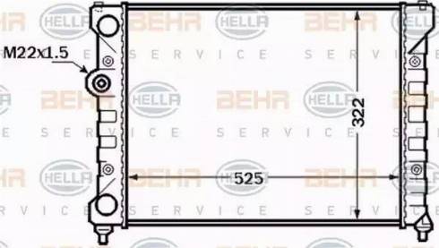 HELLA 8MK 376 772-491 - Radiators, Motora dzesēšanas sistēma adetalas.lv