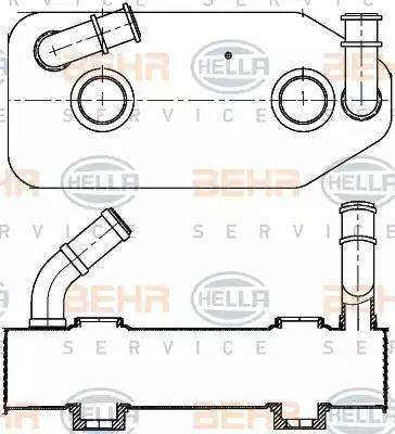 HELLA 8MO 376 787-681 - Eļļas radiators, Automātiskā pārnesumkārba adetalas.lv