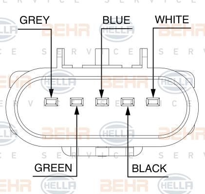 HELLA 8MV 376 758-301 - Ventilators, Motora dzesēšanas sistēma adetalas.lv