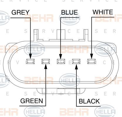 HELLA 8MV 376 758-311 - Ventilators, Motora dzesēšanas sistēma adetalas.lv