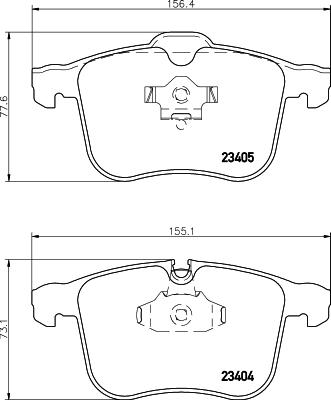 HELLA PAGID 8DB 355 009-431 - Bremžu uzliku kompl., Disku bremzes adetalas.lv