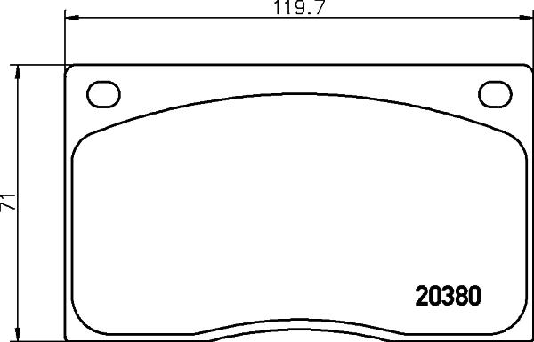 HELLA PAGID 8DB 355 009-611 - Bremžu uzliku kompl., Disku bremzes adetalas.lv