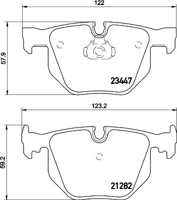 HELLA PAGID 8DB 355 009-331 - Bremžu uzliku kompl., Disku bremzes adetalas.lv