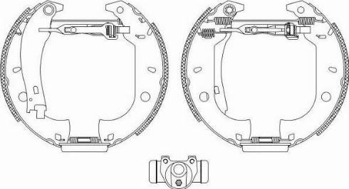 HELLA PAGID 8DB355004421 - Bremžu loku komplekts adetalas.lv