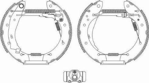 HELLA PAGID 8DB 355 004-501 - Bremžu loku komplekts adetalas.lv