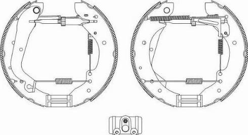 HELLA PAGID 8DB355004061 - Bremžu loku komplekts adetalas.lv