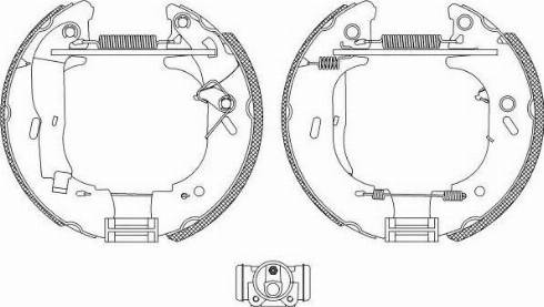 HELLA PAGID 8DB355004131 - Bremžu loku komplekts adetalas.lv