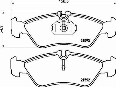 HELLA PAGID 8DB 355 008-161 - Bremžu uzliku kompl., Disku bremzes adetalas.lv