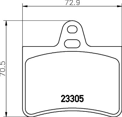 HELLA PAGID 8DB 355 019-441 - Bremžu uzliku kompl., Disku bremzes adetalas.lv