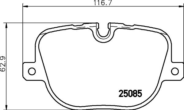 HELLA PAGID 8DB 355 015-451 - Bremžu uzliku kompl., Disku bremzes adetalas.lv