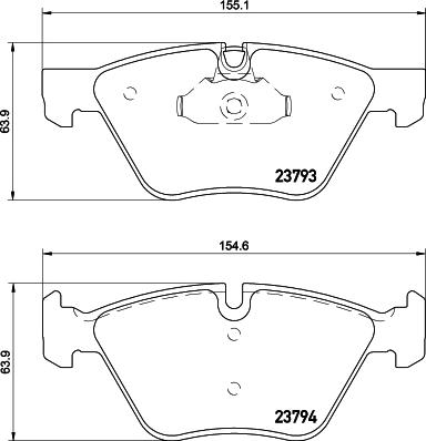 HELLA PAGID 8DB 355 015-031 - Bremžu uzliku kompl., Disku bremzes adetalas.lv