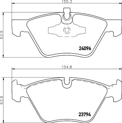 HELLA PAGID 8DB 355 011-941 - Bremžu uzliku kompl., Disku bremzes adetalas.lv