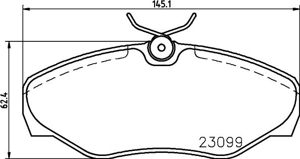 HELLA PAGID 8DB 355 011-091 - Bremžu uzliku kompl., Disku bremzes adetalas.lv