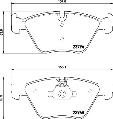 HELLA PAGID 8DB 355 011-321 - Bremžu uzliku kompl., Disku bremzes adetalas.lv