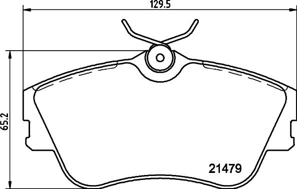 HELLA PAGID 8DB 355 018-071 - Bremžu uzliku kompl., Disku bremzes adetalas.lv