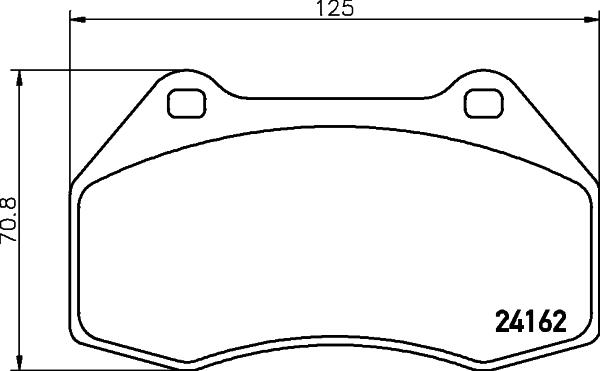 HELLA PAGID 8DB 355 012-151 - Bremžu uzliku kompl., Disku bremzes adetalas.lv