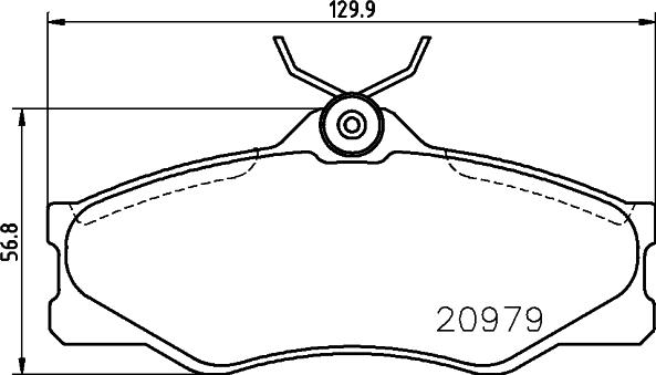 HELLA PAGID 8DB 355 017-661 - Bremžu uzliku kompl., Disku bremzes adetalas.lv