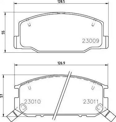 HELLA PAGID 8DB 355 009-831 - Bremžu uzliku kompl., Disku bremzes adetalas.lv