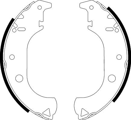 HELLA PAGID 8DB 355 038-261 - Bremžu loku komplekts adetalas.lv