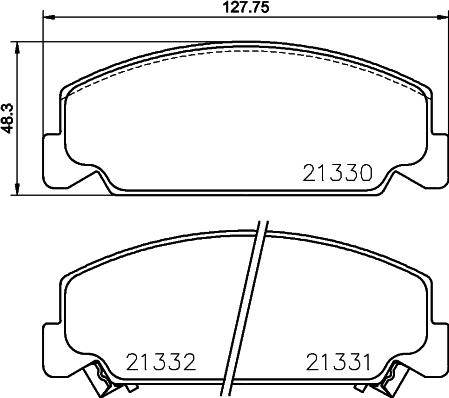 HELLA PAGID 8DB 355 029-131 - Bremžu uzliku kompl., Disku bremzes adetalas.lv