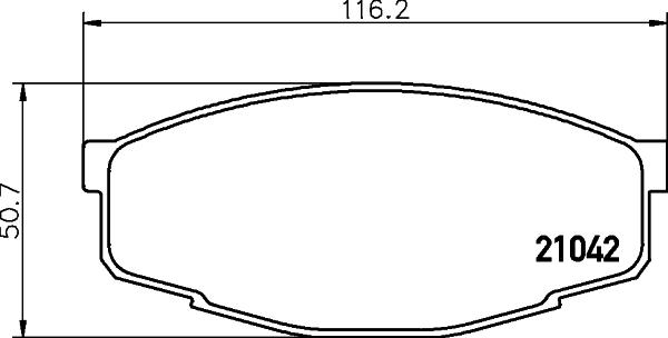 HELLA PAGID 8DB 355 029-241 - Bremžu uzliku kompl., Disku bremzes adetalas.lv