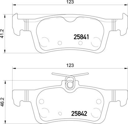 HELLA PAGID 8DB 355 021-311 - Bremžu uzliku kompl., Disku bremzes adetalas.lv