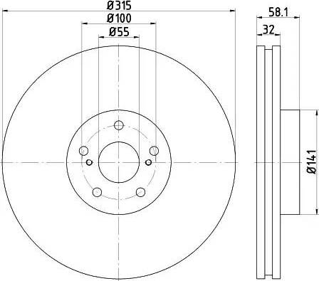 Lucas Electrical DF4101 - Bremžu diski adetalas.lv