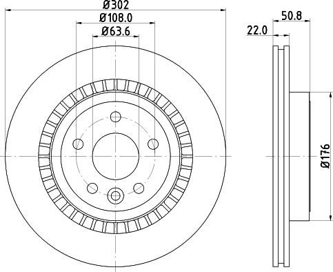 HELLA PAGID 8DD 355 116-191 - Bremžu diski adetalas.lv